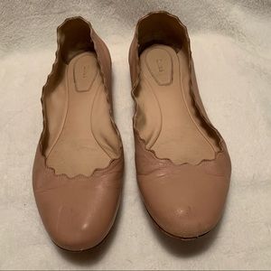 Chloé “Lauren” ballet flats in pale pink
